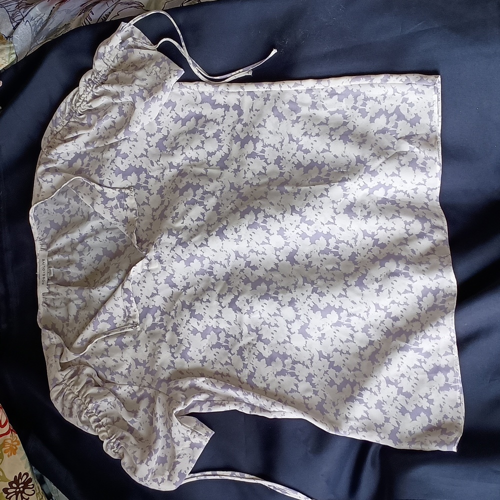 Rose and olive blouse